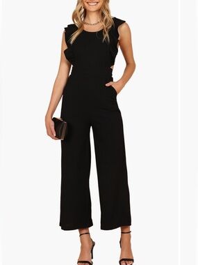 NWOT Petal & Pup Mills Crop Jumpsuit In Black Size S